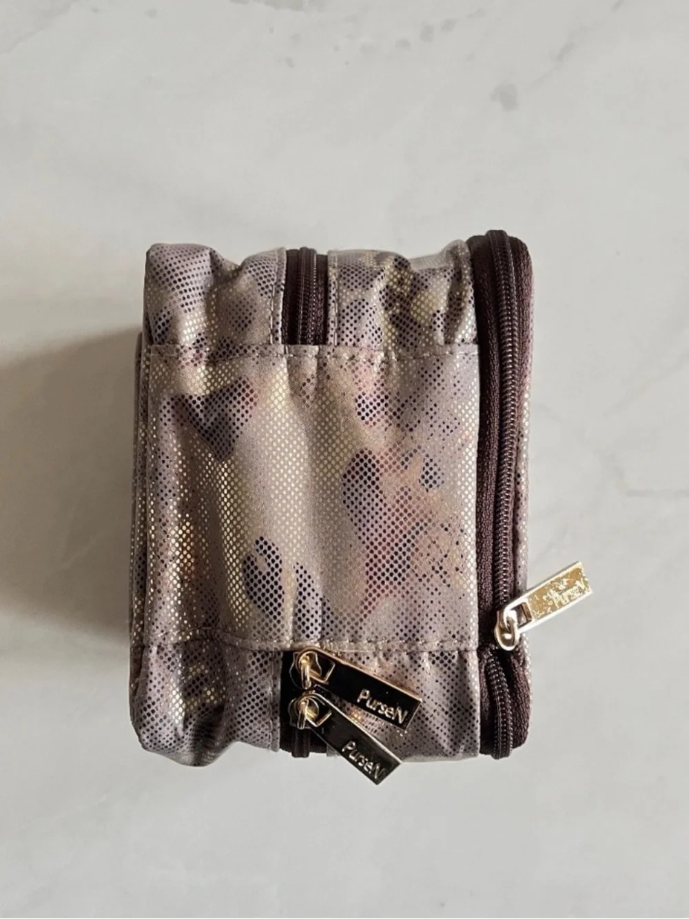 PurseN The Tiara Weekender Small Jewelry Case in Glimmer Leopard